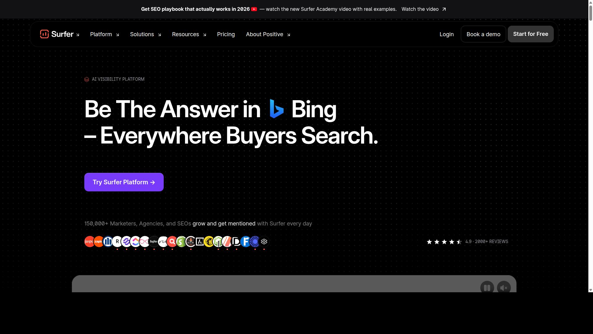 Surfer SEO website